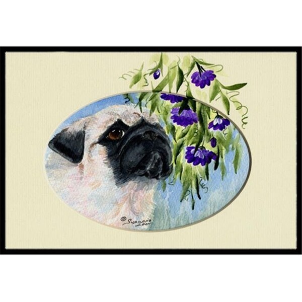 Carolines Treasures SS8064MAT 18 x 27 in. Pug Indoor Outdoor Mat SS8064MAT - main